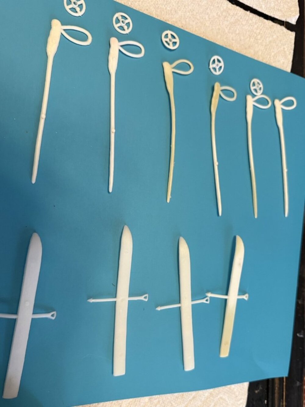 Vintage 1960s Barbie Sports Skis Lot